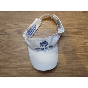 Southern Tide Visor Men's Adjustable Fishing Tan Strapback Golf Hat White